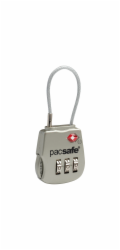 Pacsafe Prosafe 800 TSA  Cable Combination Lock Silver