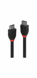 Lindy Black Line - Standard - HDMI kabel - HDMI samec na HDMI samec - 10 m - trojitá izolace - černá - kulatá, podporuje 4K 30 Hz (4096 x 2160)