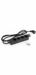 TRITON 10" rozvodný panel 4x230V DIN- 2m, černý