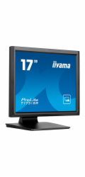 iiyama ProLite T1731SR-B1S - LED monitor - 17" - dotyková obrazovka - 1280 x 1024 - TN - 250 cd/m? - 1000:1 - 5 ms - HDMI, VGA, DisplayPort - reproduktory - černá, matná