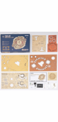 Hračka Robotime 3D dřevěné mechanické puzzle Hodiny s kalendářem