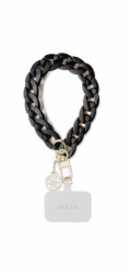 Guess Univerzálny Popruh na Ruku 4G Charm čierny