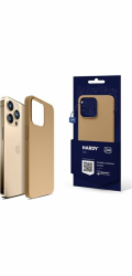 Pouzdro 3MK Hardy Silicone MagCase Dark Gold na iPhone 15 Pro