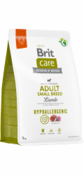 BRIT Care Hypoallergenic Adult Small Breed Lamb&Rice Mono - suché krmivo pro psy - 3 kg