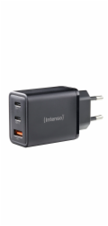 Intenso Power Adapter W65ACC GaN  2x USB-C 1x USB-A 65W      black