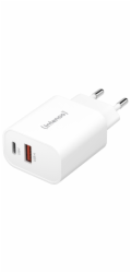 Intenso Power Adapter W30AC  1x USB-A 1x USB-C 30W     white