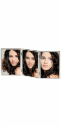 Walther Chloe silver 3x13x18  Portrait Triple Frame     WD338S