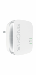 STRONG sada 2 adaptérů Powerline WF 600 DUO MINI/ Powerline 600 Mbit/s/ Wi-Fi 300 Mbit/s/ 2x LAN/ bílý
