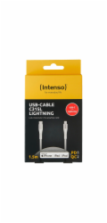 Intenso USB Cable C315L Nylon  1,5m white USB-C / Lightning 60W