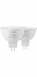 Philips Hue LED Lampe MR16 2pack Set 400lm White Color Amb.
