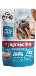 FRENDI Kousky v jehněčí omáčce - mokré krmivo pro kočky - 100 g