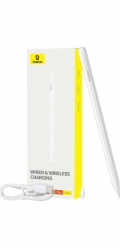 Aktivní stylus Baseus Smooth Writing Series s bezdrátovým a kabelovým nabíjením (bílý)