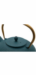 Bredemeijer Teapot Linhai 1,1l  Cast Iron petrol gold 153031