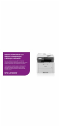 BROTHER multifunkce color LED MFC-L3740CDW - A4 18ppm 512MB 250listů USB WIFI LAN ADF50 duplex