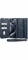 Spigen Peněženka S Pro, námořní - iPhone 15 Pro