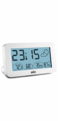 Braun BC 13 W DCF  Digital Weather Station white
