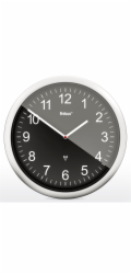 Mebus 19812 radio wall clock  black/silver