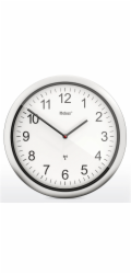 Mebus 19809 radio wall clock  white/silver