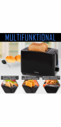 Bomann TA 6065 CB black 2 Slice Toaster