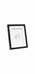 Deknudt S65KK2 black 15x20  Wood double Passepartout