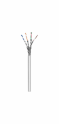 Goobay patch kabel CAT6a S/FTP (šedý, 100 metrů, bez konektorů)