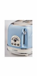Ariete Vintage Toustovač 155 (světle modrý, 810 wattů, na 2 krajíce toastu)