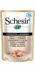 SCHESIR in jelly Tuna with salmon - mokré krmivo pro kočky - 50 g