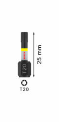 Otočné bity T20 Bosch 25 mm 2 ks