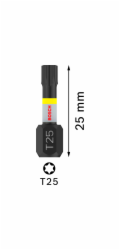 Otočné bity T25 Bosch 25 mm 2 ks
