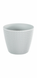 Hrnec Prosperplast Splofy DSP160, V 15,7 cm, bílý