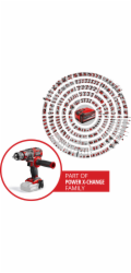 Einhell Professional Akumulátorová příklepová vrtačka/šroubovák TP-CD 18/80 Li-i BL - bez nářadí, 18 V (červeno-černá, bez baterie a nabíječky)