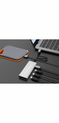 Conceptronic AV adaptér CONCEPTRONIC Dock USB-C->4xUSB-C 100WPD o.Netzteil 0,25m tl.
