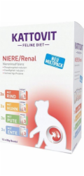 KATTOVIT Feline Diet Niere/Renal - mokré krmivo pro kočky - 12 x 85g