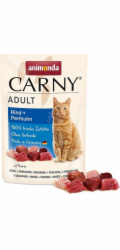 ANIMONDA Carny Adult Hovězí maso a perlička - mokré krmivo pro kočky - 85g