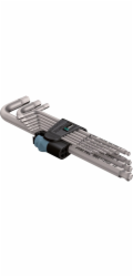 Wera Sada imbusových klíčů 3950/9 Hex-Plus Stainless 1 SB, 9dílná (nerezová ocel, nerezová ocel, s pojistnou sponou)