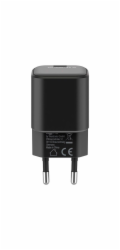 Goobay Rychlonabíječka USB-C Nano, PD, GaN, 45 Wattů (černá, 1x USB-C, Power Delivery 3.0)