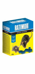 Návnada RATIMOR® Brodifakum voskové bloky, pro myši a potkany, 300 g, parafínové kostky