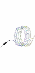 Nanoleaf  Holiday String Light - vnitřní/venkovní osvětlení vánočního stromku 20m (250 LED včetně ovladače) (technologie Matter) (černá)