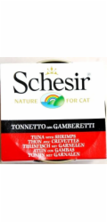 SCHESIR in jelly Tuna with shrimps - mokré krmivo pro kočky - 85 g