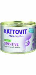 KATTOVIT Sensitive Turkey - mokré krmivo pro kočky - 185g