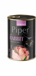 PIPER Sterilised Rabbit - mokré krmivo pro kočky - 400g
