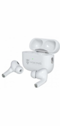 Viking bluetooth sluchátka s mikrofonem VPRORT, bílá