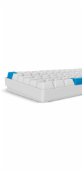 Sharkoon SKILLER SGK50 S2 PBT (bílá, DE layout, Gateron G Pro 3.0 žlutá)