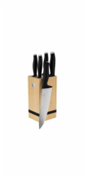 Sada nožů se stojanem BAMBOO 6 ks Matte Black Collection BH-2971