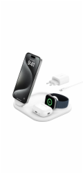 Belkin BOOST Charge 3in1 Qi2 15W  magn.Charg.Stand wh.  WIZ029vfWH