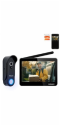 EVOLVEO DoorPhone W7, Sada domácího bezdrátového videotelefonu s WiFi černý monitor
