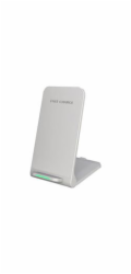 1stCOOL bezdrátová QI nabíječka H18, skládací stojánek, USB-C, bílá