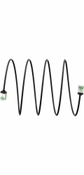 Goobay Ultraflexibilní tenký patch kabel Cat.8.1, U/FTP (černý, 5 metrů, extra krátké konektory)