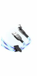 STATIK Statik PowerPivot GloBright Pro USB kabel - USB-C - USB-C 2m kabel s LED podsvícením