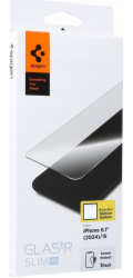 Spigen ochranné sklo GLAS.tR Slim HD pre iPhone 16/15 - Clear